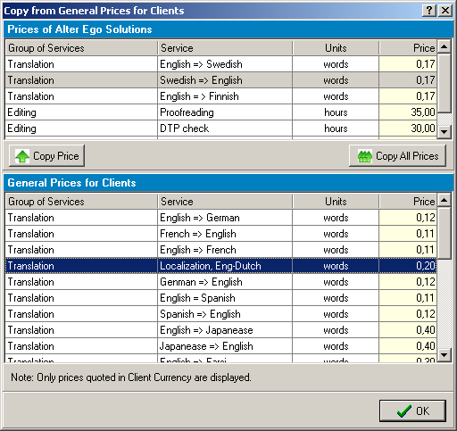 copy prices